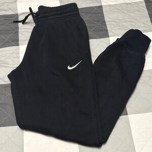 Nike Black Sweatpants with White Logo